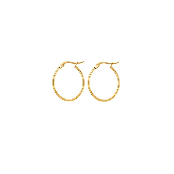 Surgical Earring Oval Hoops