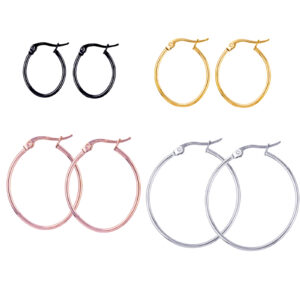 Surgical Earring Oval Hoops