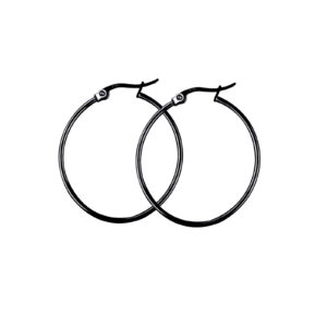 Surgical Earring Oval Hoops Various Colours 6 Surgical Earring Oval Hoops