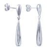 Elongated Teardrop Studs