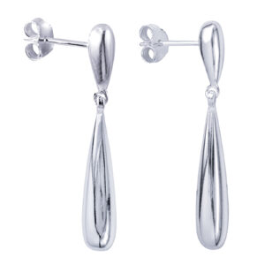 Elongated Teardrop Studs