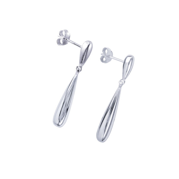 Elongated Teardrop Studs