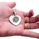 Heart Fingerprint Necklace Various Colours