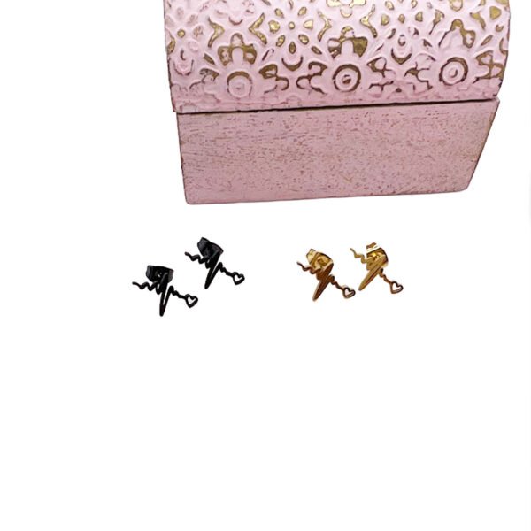 Heartbeat Stud Earrings