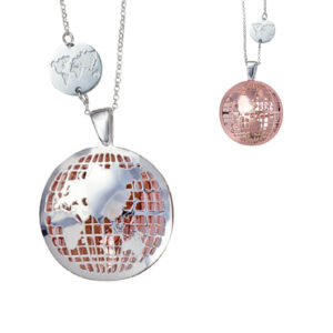 World Map Necklace
