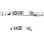 Sterling Silver Medical Bracelet Curb Link