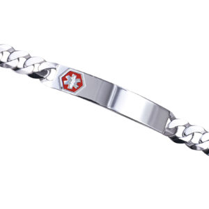 Sterling Silver Medical Bracelet Curb Link 7 Sterling Silver Medical Bracelet