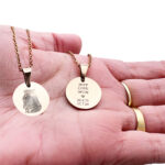 Round Fingerprint Necklace Various Colours