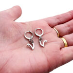 Initial Huggie Earrings