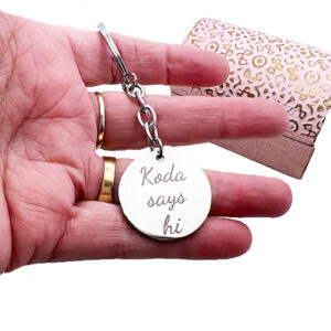Round Keyring Personalised