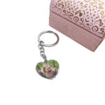 Personalised Heart Keyring Full Colour