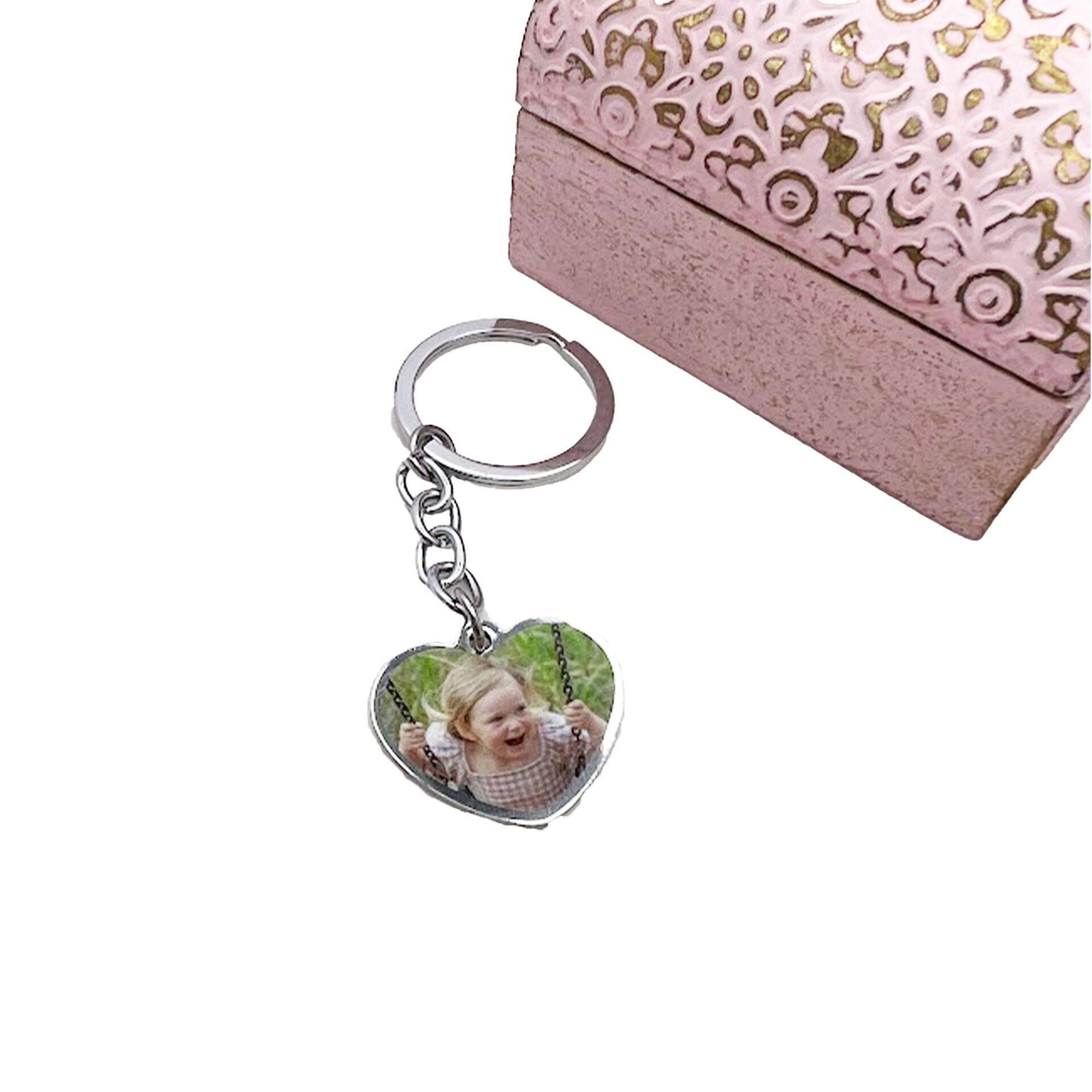 Personalised Heart Keyring