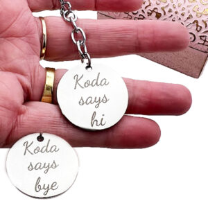 Round Keyring Personalised