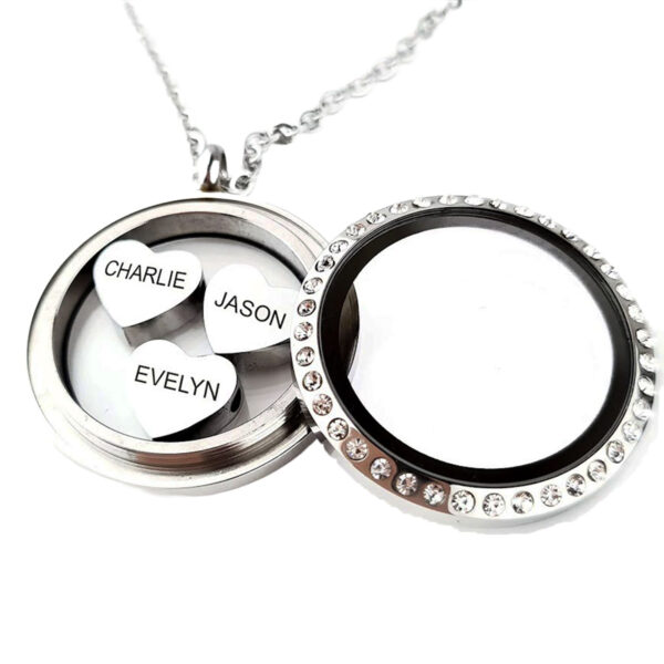 Personalised Love Heart Charms