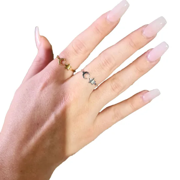 Ring Moon and Star