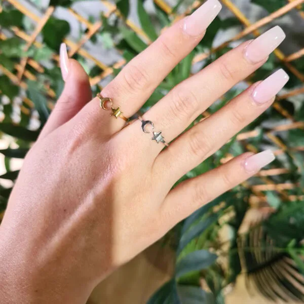 Ring Moon and Star