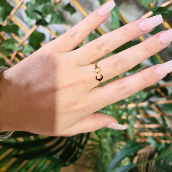 Ring Moon and Star