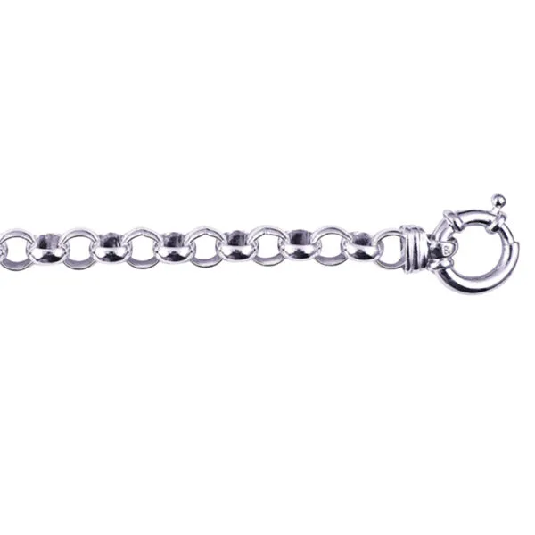 Belcher link euro bolt ring bracelet
