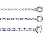 Belcher Link Euro Bolt Ring Bracelet