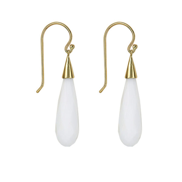 Briolette Obsidian Earrings
