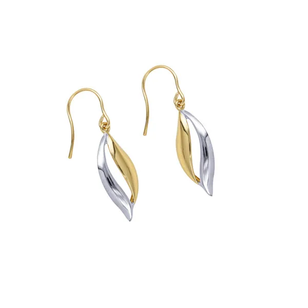 9ct Leaf Earrings