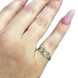 September Birthstone Signet Ring