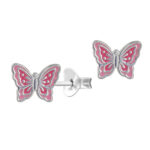 Pink Butterfly Earrings