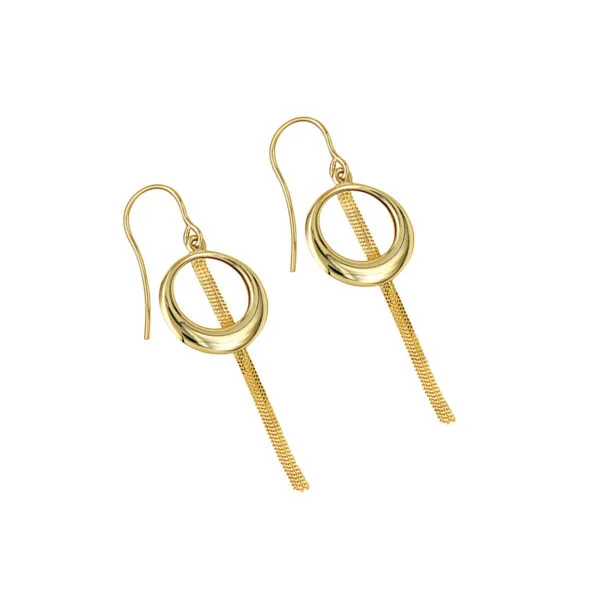 Circle Chain Earrings