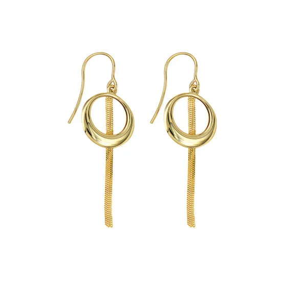 Circle Chain Earrings