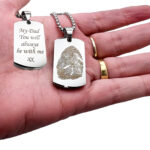 Fingerprint Cremation Necklace-Rectangle