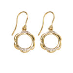 9ct Diamond Flower Earrings