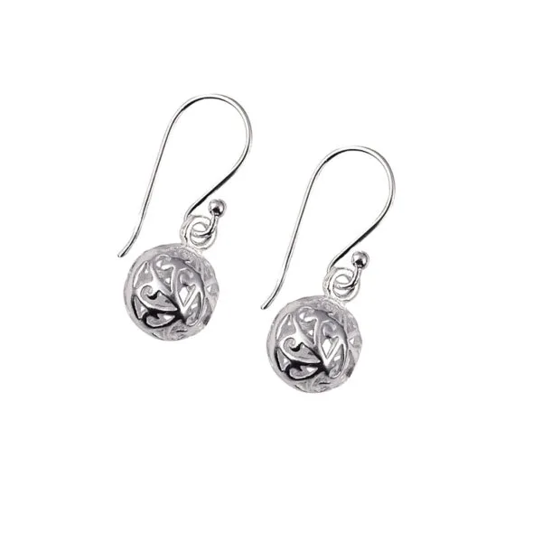 Filigree Ball Earwires