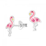 Sterling Silver Flamingo Earrings