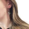 Hammered Triangle Earrings