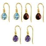 9ct Natural Stone Earrings