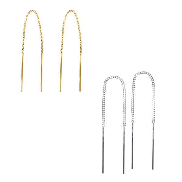 thread earrings