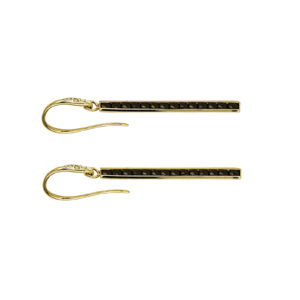 Onyx and Diamond Earrings