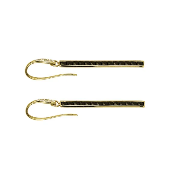 Onyx and Diamond Earrings