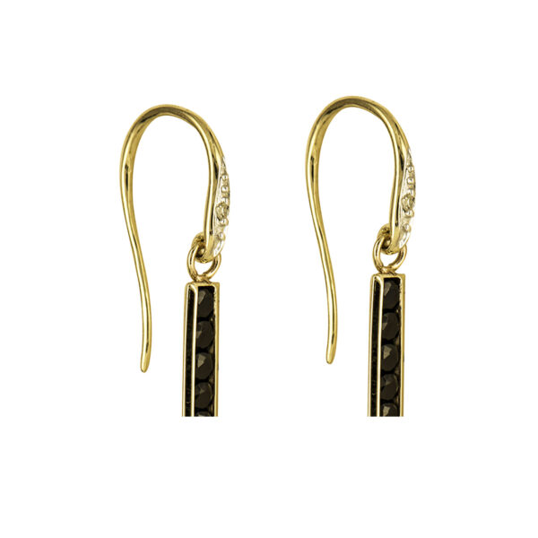 Onyx and Diamond Earrings