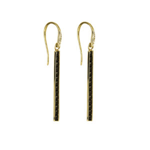 Onyx and Diamond Earrings