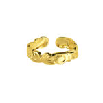 9ct Gold Toe Ring Scroll