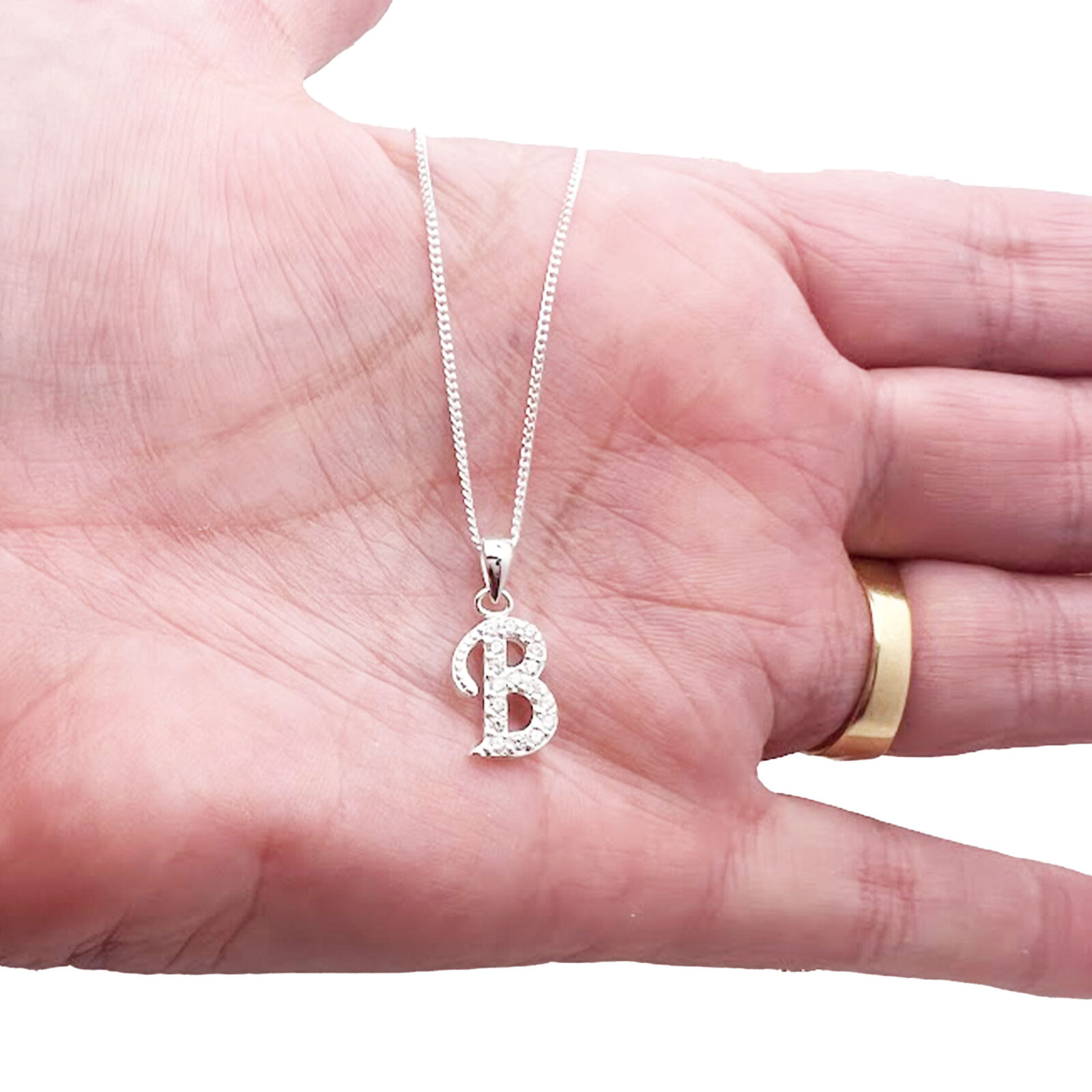 Sterling Silver Initial Necklace