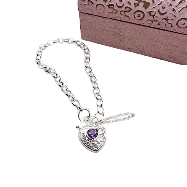 Filigree Padlock Bracelet