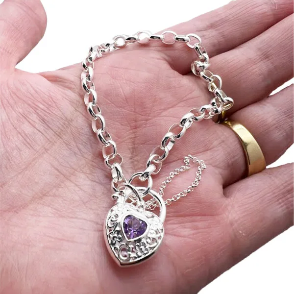 Filigree Padlock Bracelet