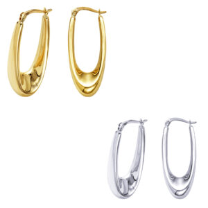 Oval Hoop Earrings