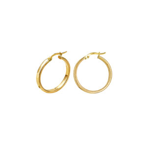 Faceted Hoop Earrings