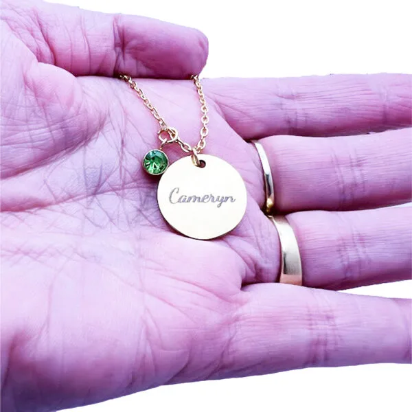 Personalised Disc Necklace