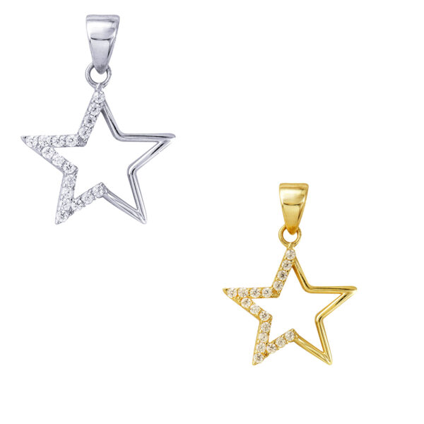 CZ Star Pendant Necklace