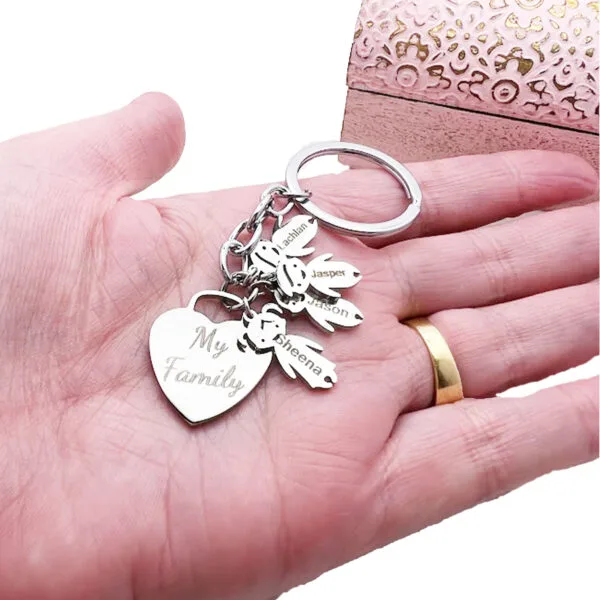 Personalised Family Keyring