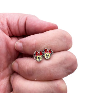 Minnie Mouse Stud Earrings